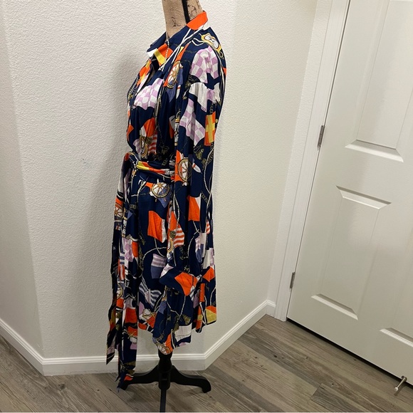 Anthropologie Maeve Flag Shirt Dress - Picture 10 of 12